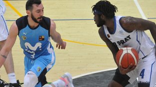 Crockett va tornar a ser el jugador pratenc més decisiu. Foto F.Serrano