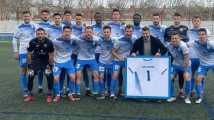 Toni Texeira ha sido homenajeado también por ser el jugador con más partidos en la historia del club
