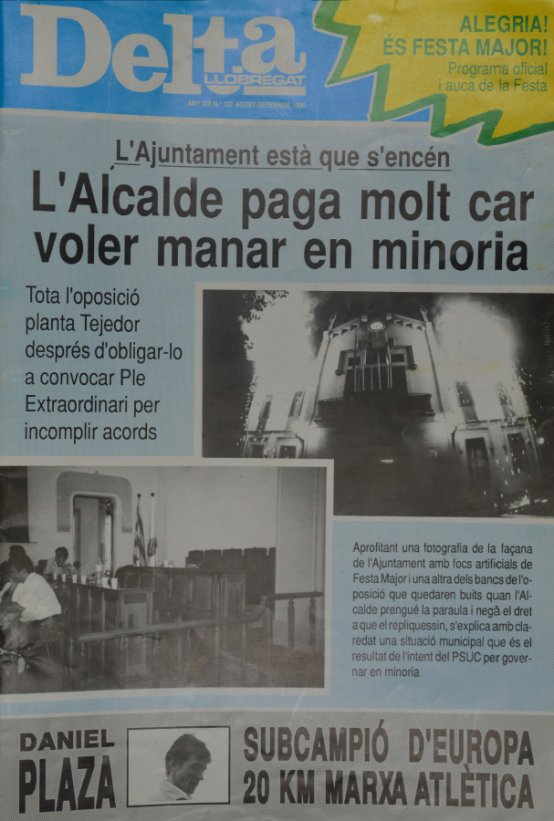 Periòdic Delta, edició nº 137: agost-setembre 1990