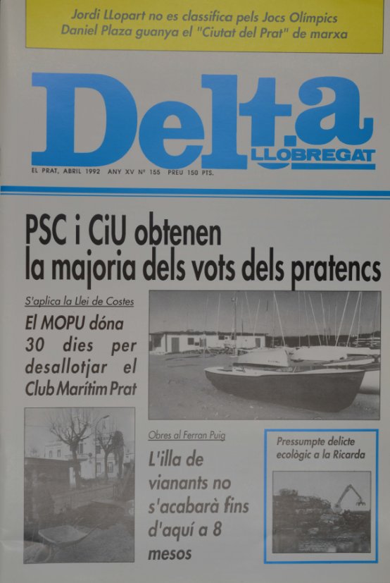 Periòdic Delta, edició nº 155: abril 1992