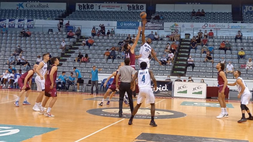 Els pratencs guanyant 82-86 a Lleida
