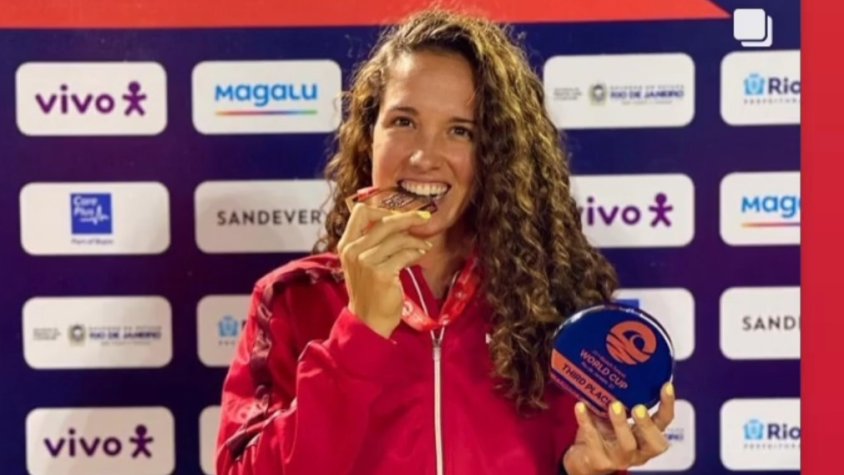 Ganesha Díaz, técnica del Beach Tennis Prat