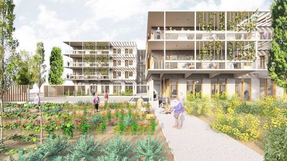 Il·lustracions compartides per Mijoler a Facebook, sobre el projecte arquitectònic guanyador