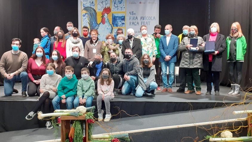 Foto de família durant el lliurament de guardons