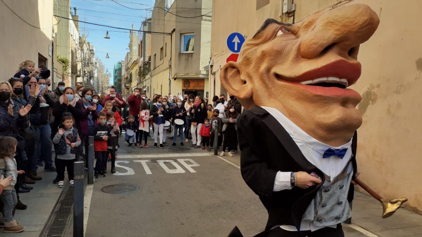 L'Home dels Nassos, pel nucli antic