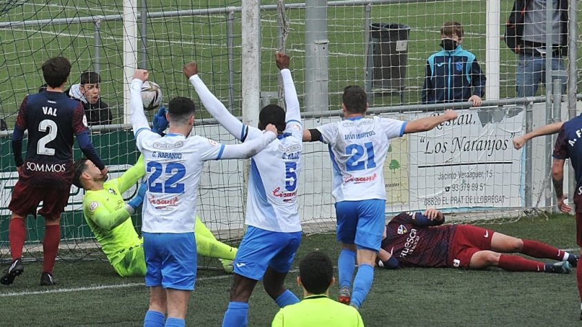La AE Prat y el  Huesca B empatan 1 en el Sagnier