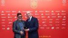 Mijoler va estar en el retorn de la Selecció d'Espanya a Barcelona