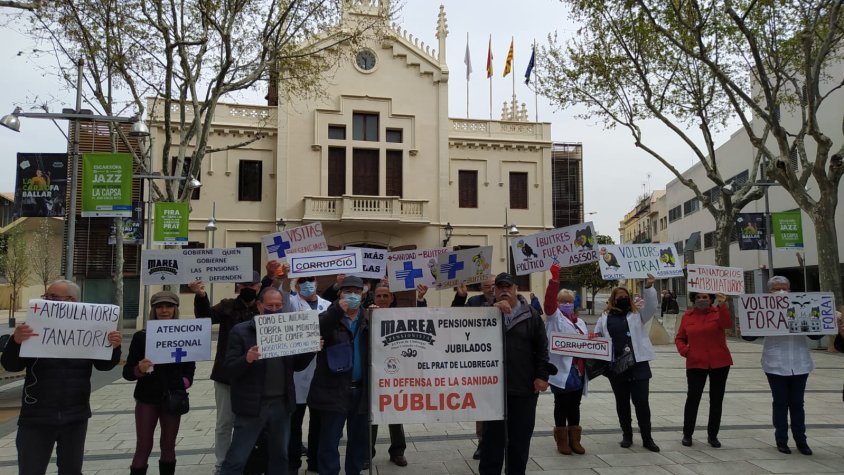 La Marea Blanca, aquest matí de dimarts a la plaça de la Vila