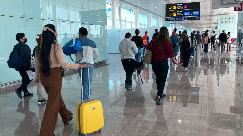 Viatgers a l'aeroport del Prat