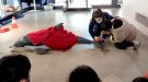 Simulacre de rescat d'un dofí a la Fundació CRAM, aquest dissabte