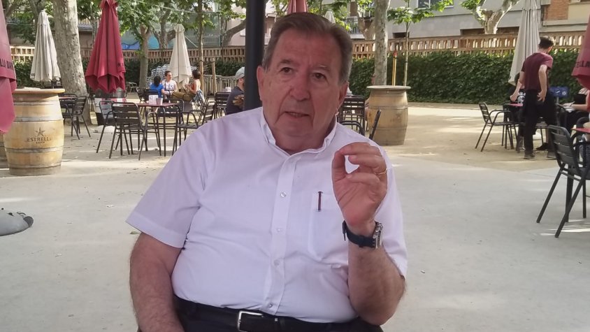 Baldiri Ros, president de l'Institut Agrícola Català de Sant Isidre, durant l'entrevista amb DELTA