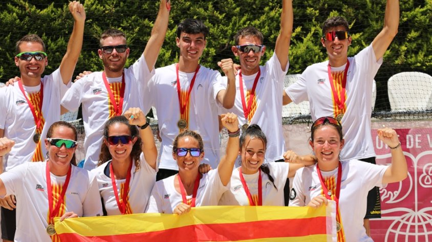 Catalunya amb integrants del Beach Tennis Prat revalida el Campionat d'Espanya per Autonomies