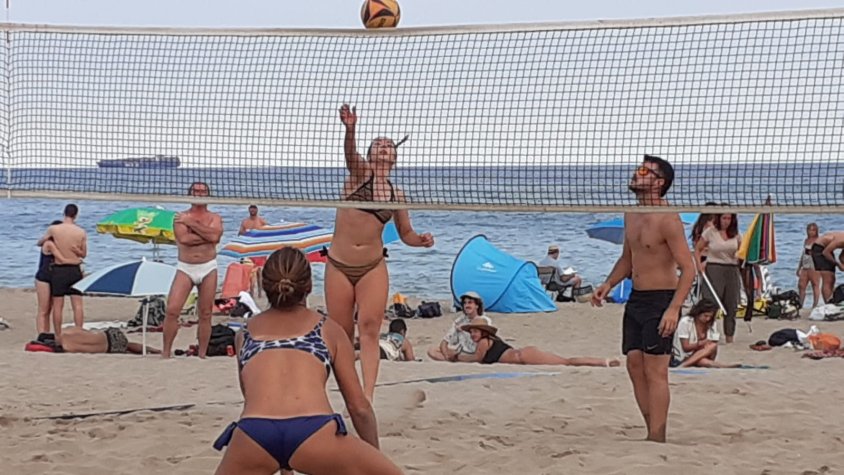 La platja del Prat va tornar a viure una competició del Vòlei Platja