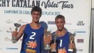 Marcel Caralt i Joao Paixao dels Vikings, campions de Catalunya sub 19 i sub 21 de Vòlei Platja