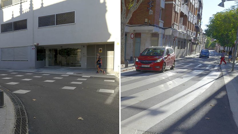 Controvèrsia pels senyals de tràfic de disseny a la nova plataforma de davant de l'Ajuntament