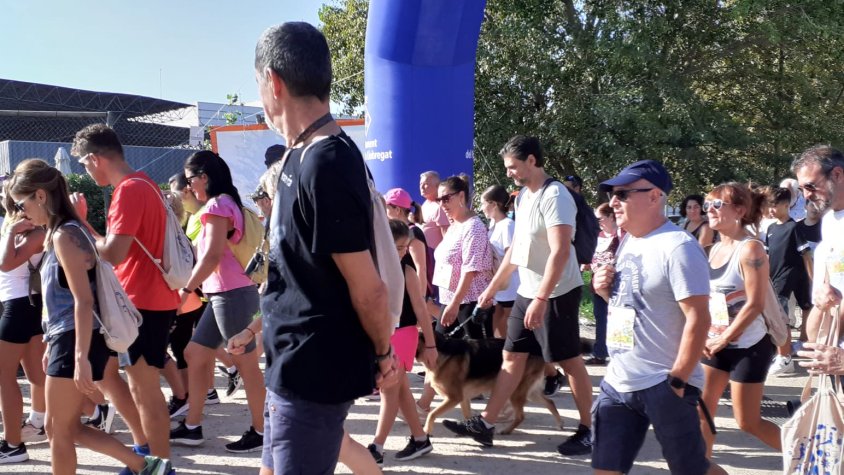 Bon ambient en la sortida de la Caminada