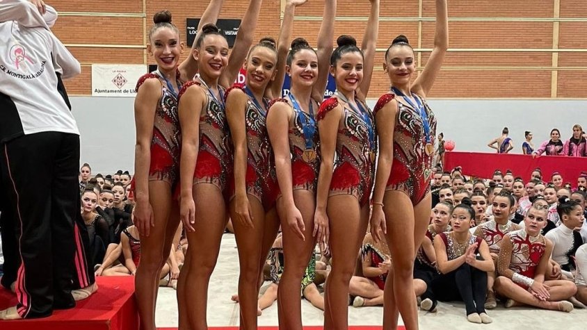 L'equip cadet al tercer lloc del podi