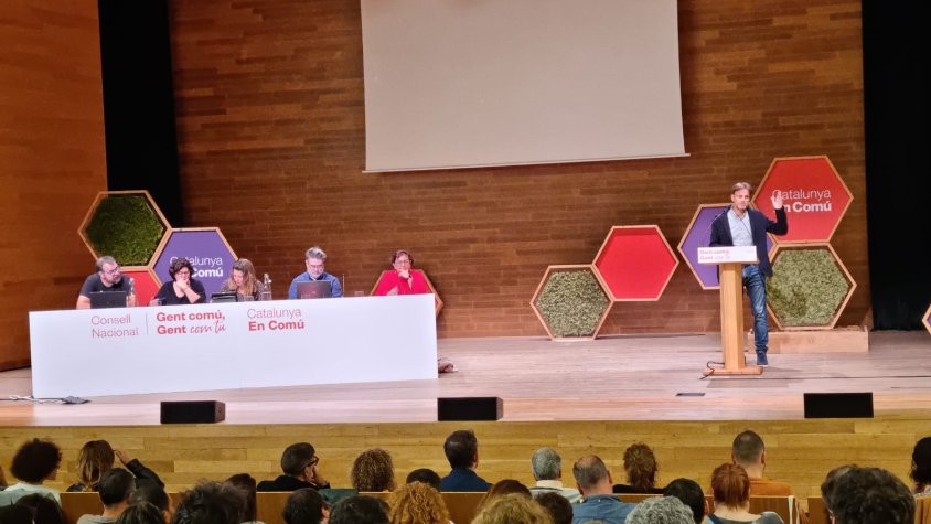 Jaume Asens, diputat al Congrés, intervé al Cèntric durant el Consell Nacional