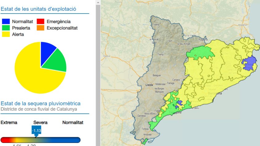 Mapa del visor de la sequera
