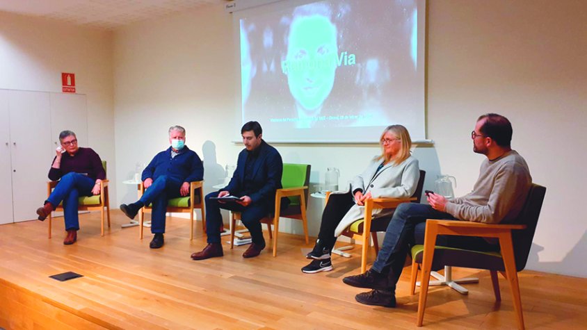 Taula rodona a l'acte de cloenda de l’any Ramona Via commemoratiu del seu centenari
