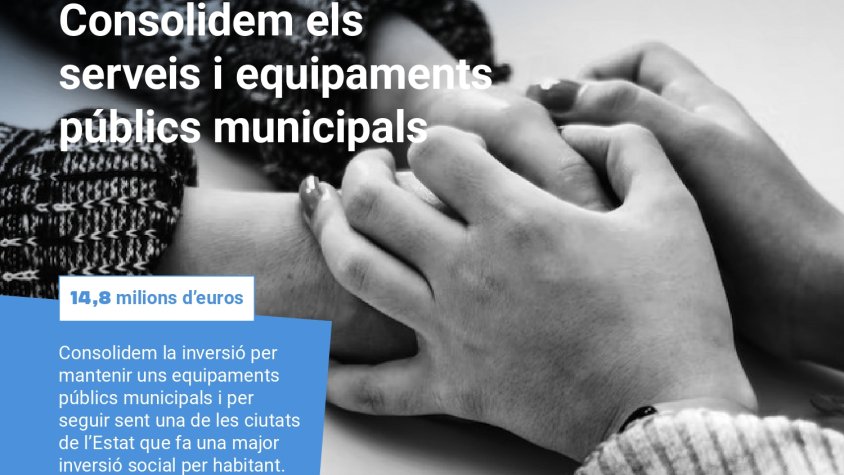 Anunci d'inversions en equipaments inclós en la presentació dels pressupostos