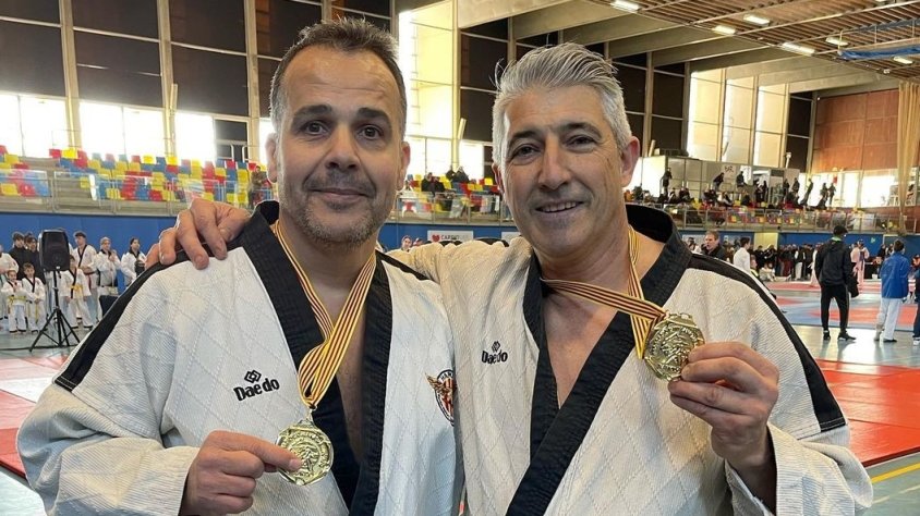 Julio Carrasco i Juanjo Aguilar, campions de Catalunya d'Hapkido