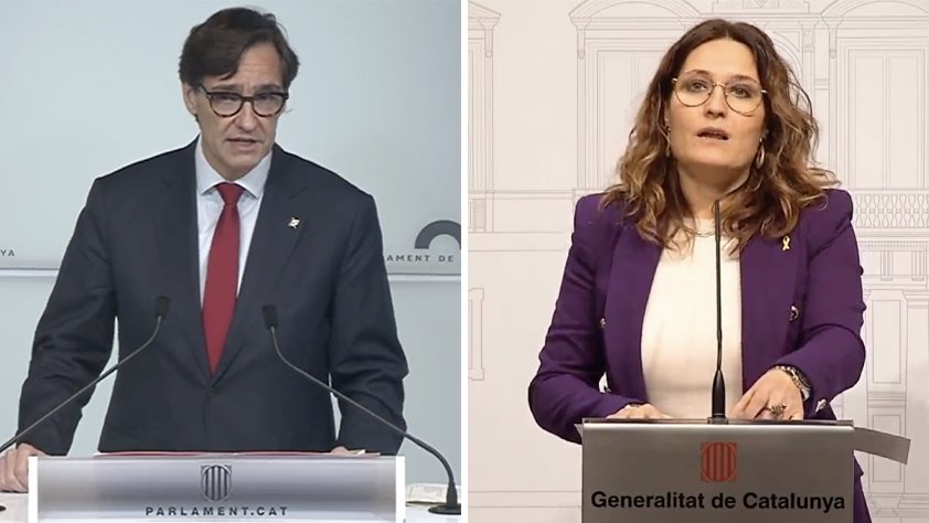 Salvador Illa i Laura Vilagrà