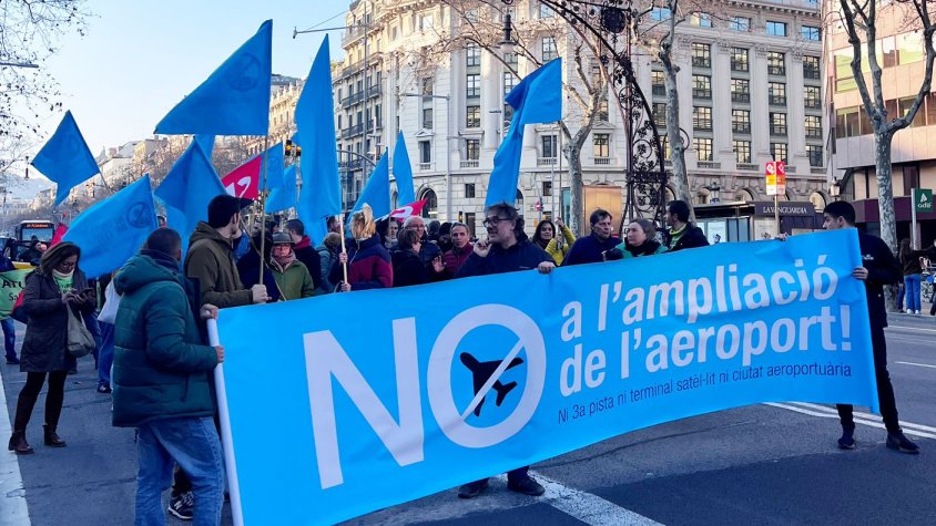 La columna pratenca de la manifestació
