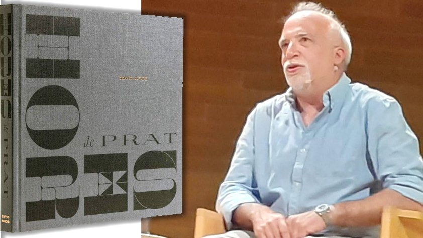 El fotoperiodista David Airob, en l'acte de presentació del seu llibre