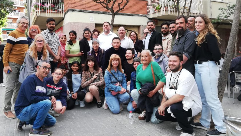 La presència de Junqueras va ser un tot un reclam a l'entorn Blanes-Marina