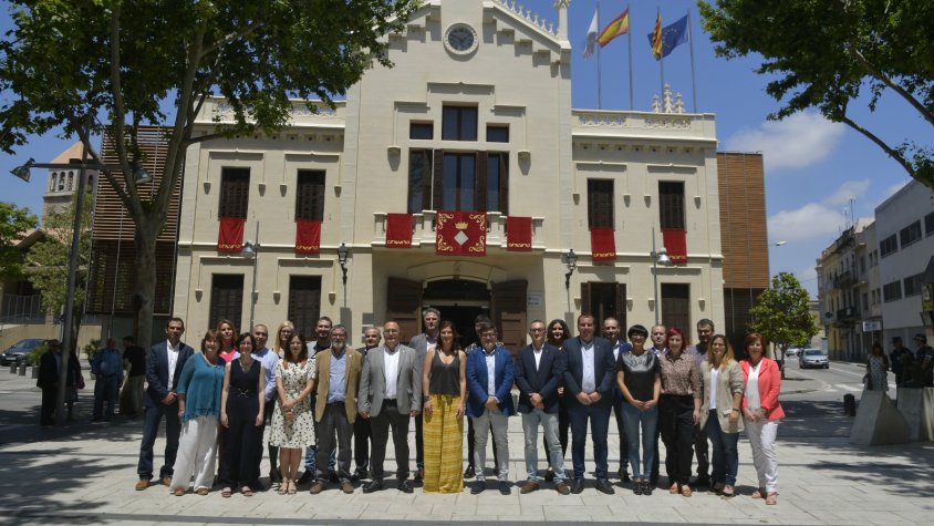 Imatge del consistori del 2019, després del ple de constitució celebrat al Modern