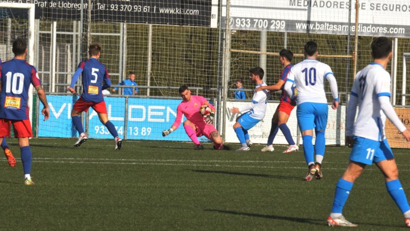 Con el empate en Vilafranca el equipo pratense enlaza cuatro partidos puntuando