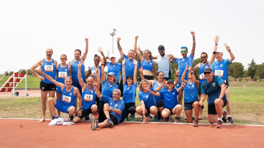 L'equip del Pratenc AA al Campionat de Catalunya de clubs d'estiu passat