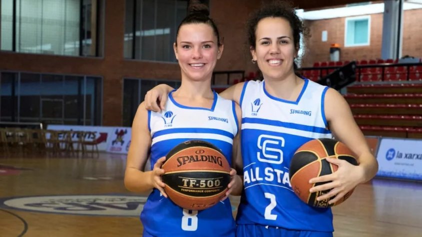 Elsa Kubala (esquerra) i Miriam Tajahuerce, les dues bases del CB Prat
