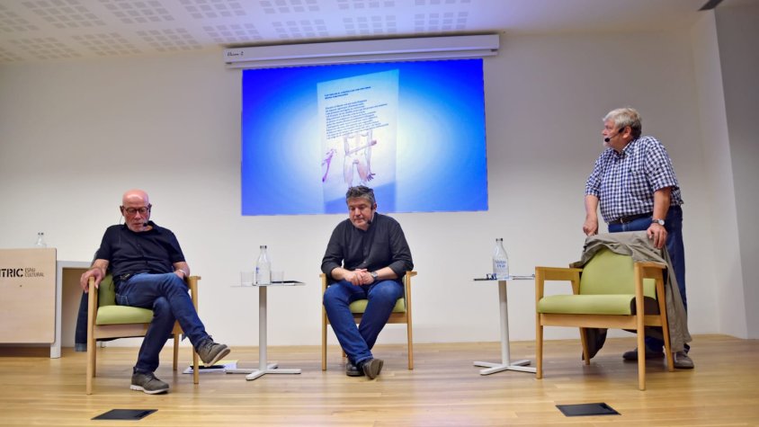 D'esquerra a dreta Antonio García Vega, Pau Bayón i Pere Bou