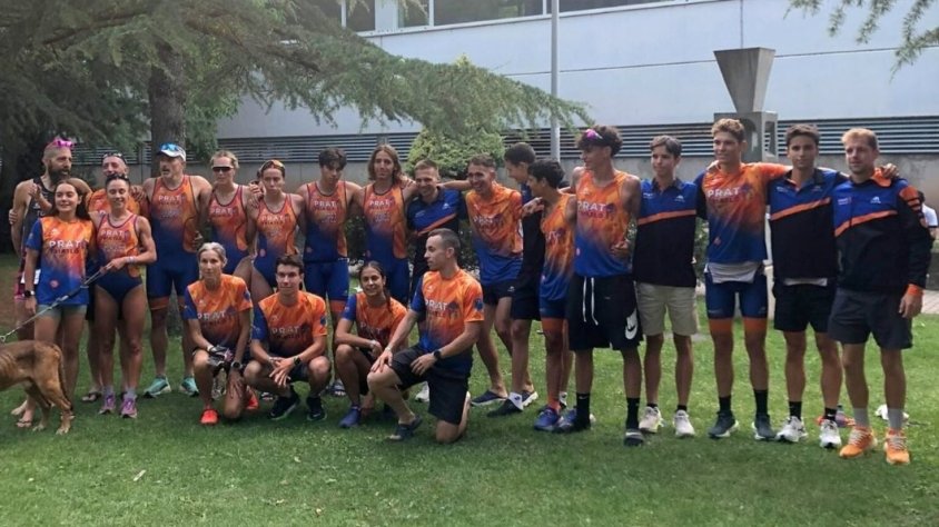 El Prat Triatló 1994 es va desplaçar a Almazán amb un voluminós equips per afrontar aquests Campionats d'Espanya