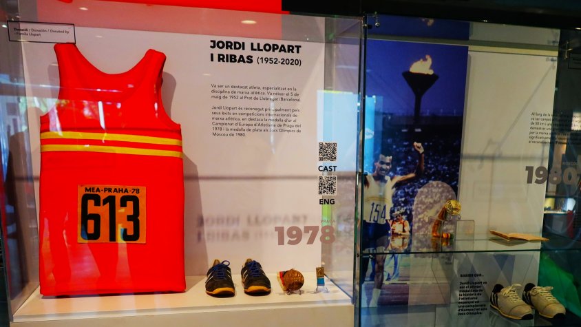 Els objectes de la trajectòria de Jordi Llopart ja s’exposen al Museu Olímpic i de l'Esport Joan Antoni Samaranch de Barcelona