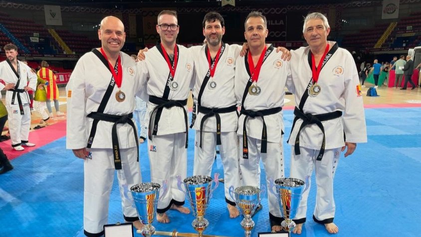 José Juan Calvo, Jorge Monteagudo, Igor Gómez, Julio Carrasco i Juanjo Aguilar 