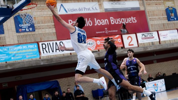 El CB Prat va aconseguir una victòria treballada contra el Gandia al Joan Busquets