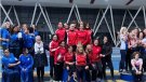 Podi masculí i femení del Pratenc AA al Campionat de Catalunya de Short Track d’atletisme Màster de clubs