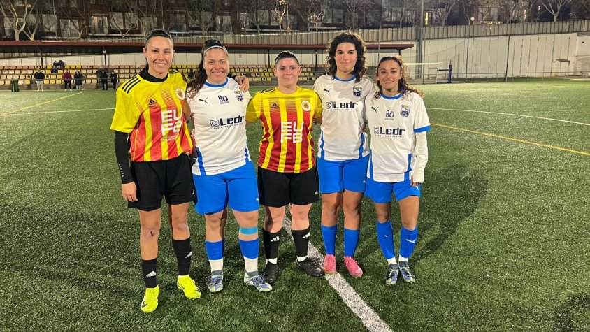Les cinc jugadores potablava: Ainhoa, Angela, Judit, Maria Jose i Miriam