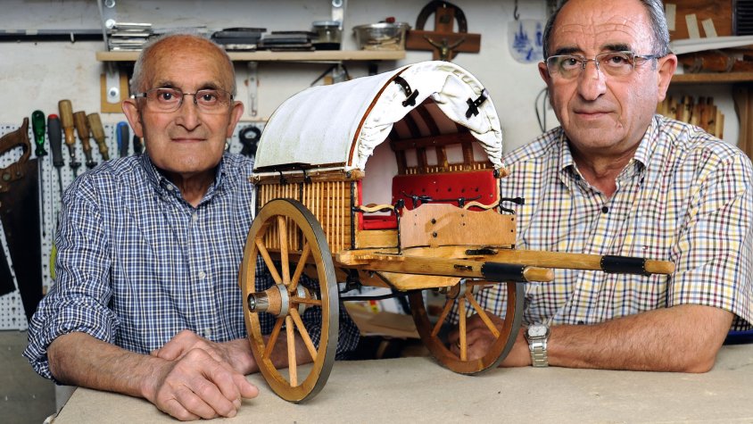 Evelio de la Fuente (esquerra), amb el seu company Adolfo Peñarrubia, qui ens va deixar l'any 2024