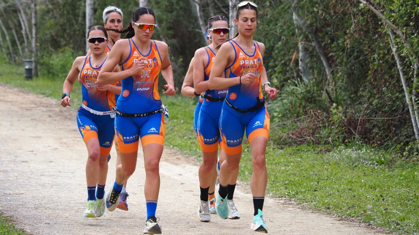 L'equip femení del Prat Triatló 1994 va aconseguir el sub campionat de duatló per equips al CNC