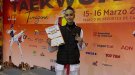 Alicia Calvo es penja la medalla de bronze al Campionat d’Espanya per Autonomies