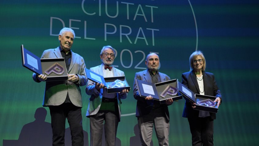 Els quatre guardonats a l'edició 2025 dels premis