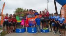 L’equip masculí del Prat Triatló 1994, campió de Catalunya per equips