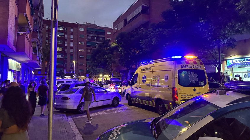 Foto publicada per El Prat Ràdio poca estona després dels fets