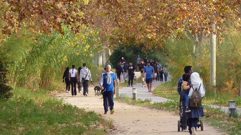 Només el camí principal de vianants de la platja queda lliure de les noves restriccions