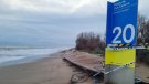 El temporal Harry destrossa la platja del Prat 