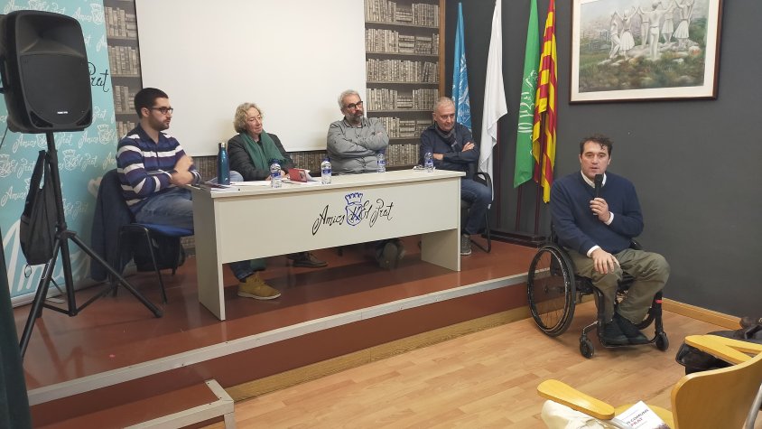 D'esquerra a dreta, Pau Rodríguez, Mercè Renom, Óscar Rando, Felip Neri Gordi  i David Bonvehí.